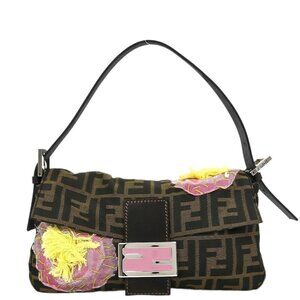 Fendi Brown Zucca Patchwork Baguette Handbag 2731.26424.008 196250